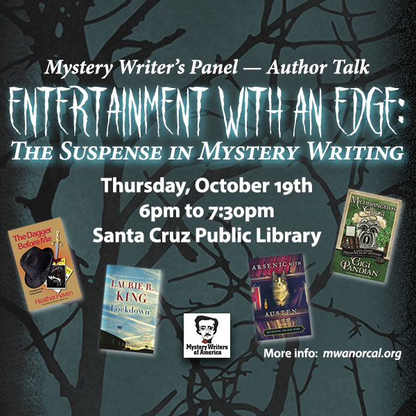 Poster for FSCPL Mystery Writers talk.