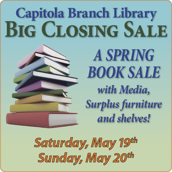 Capitola Library Closing Sale newspaper ad.