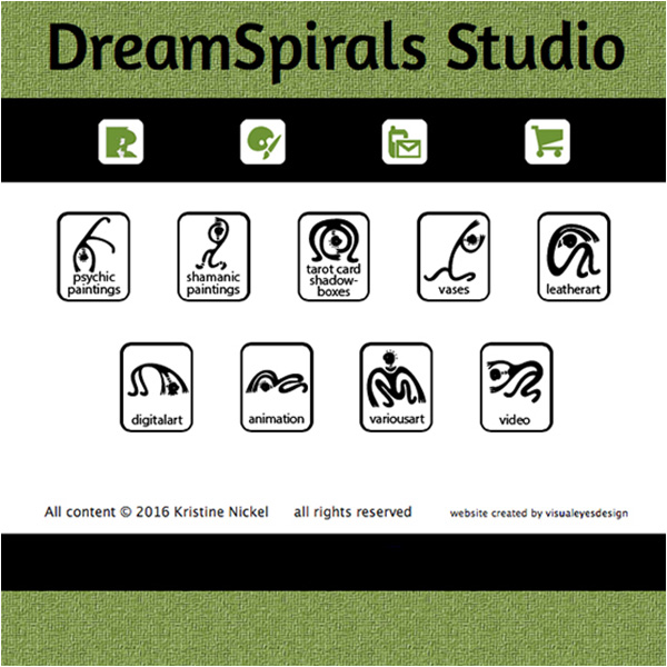 DreamSpirals website screenshot